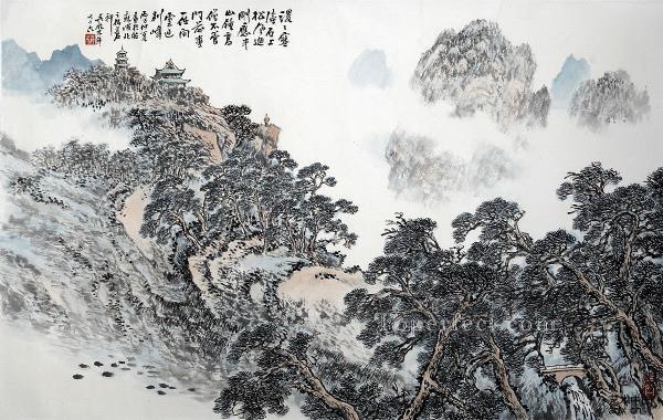 Wu yangmu 9 traditional China Oil Paintings